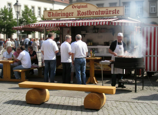 Gartenbank aus massivem Holz 200cm